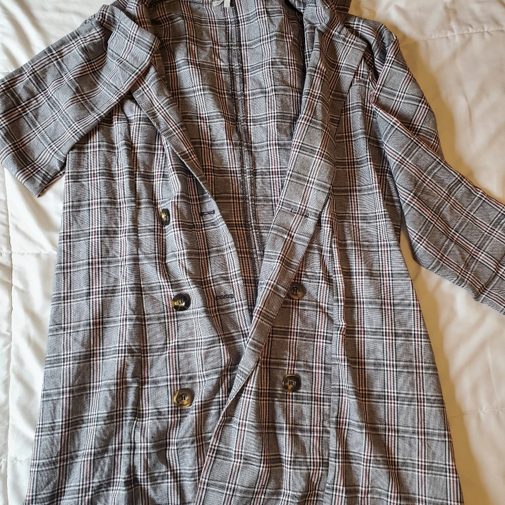 Charlotte Russe Plaid Blazer